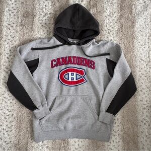 NHL Gray and Black Canadiens Sweater
